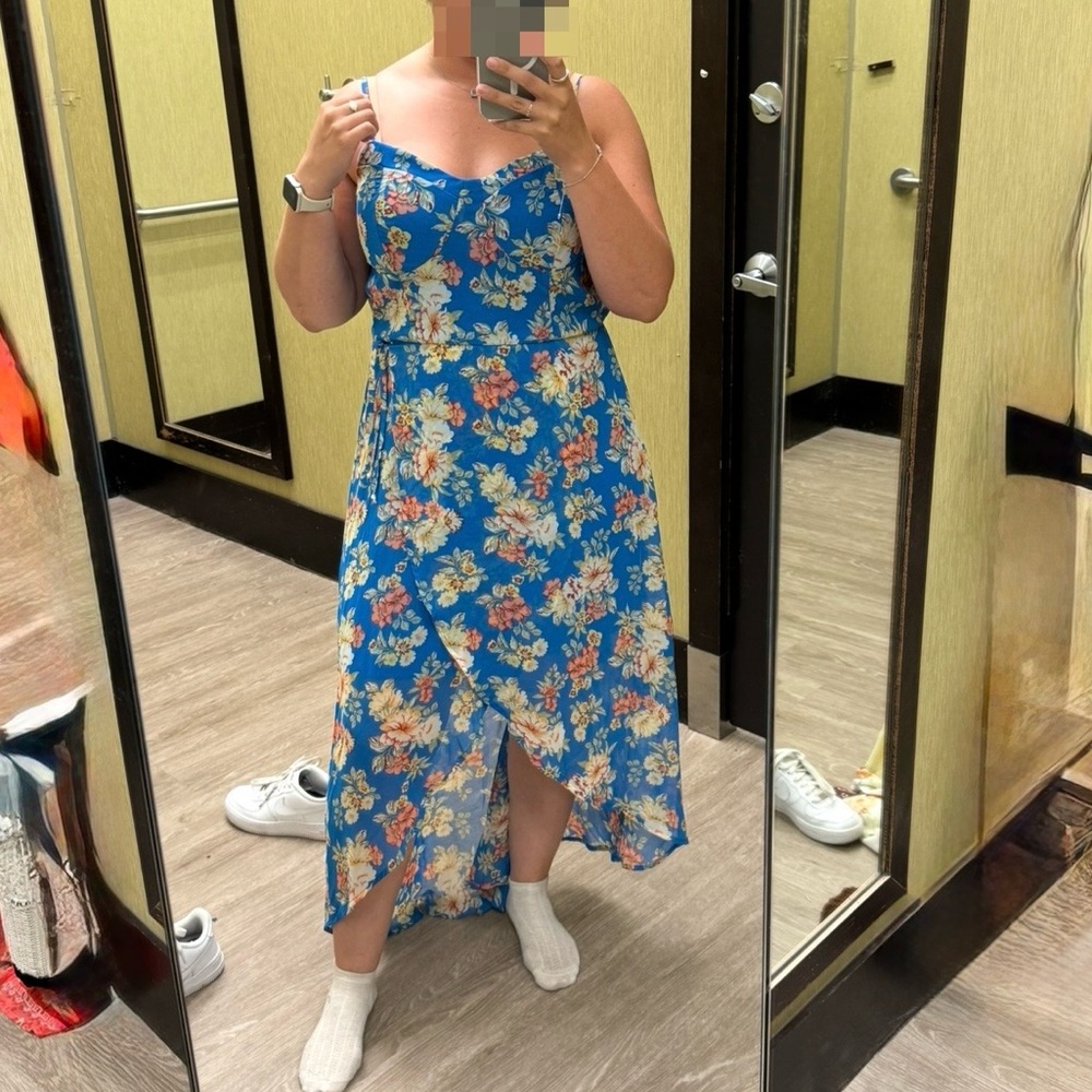 Floral Blue Dress